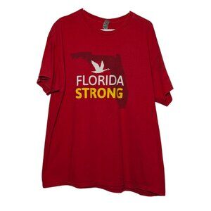 Gildan Men's WaWa Florida Strong Short Sleeve T-Shirt, Red, Size XL